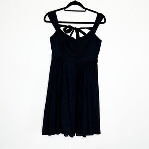 Hell Bunny Black Mini Dress with Bow Detail